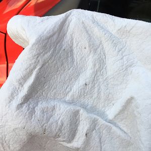 白色布收水对比